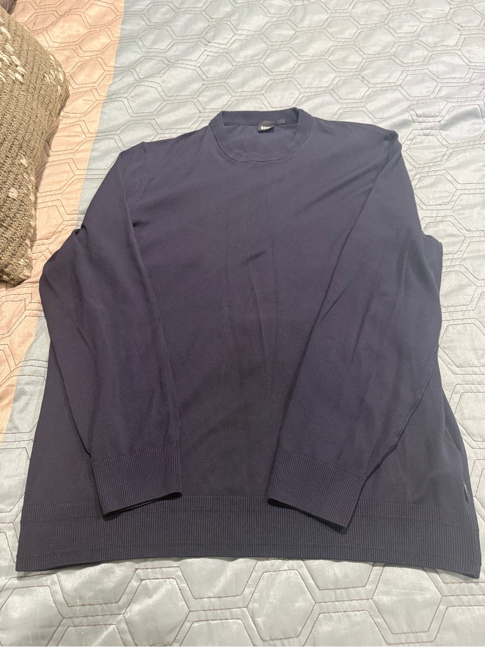 Lot Of 2 BOSS Hugo Boss Mens XL Crewneck Sweater Lightweight Pullover Polyamide